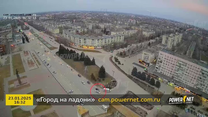 ДТП (авария г. Волжский) площадь Ленина 23-01-2025 16-32 в Волжском, 24.01.2025 в 15:45