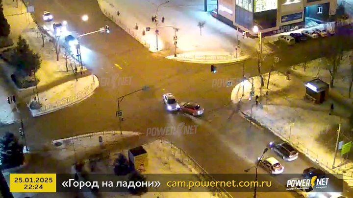 ДТП (авария г. Волжский) ул. Мира - ул. Нариманова 25-01-2025 22-24 в Волжском, 26.01.2025 в 13:45