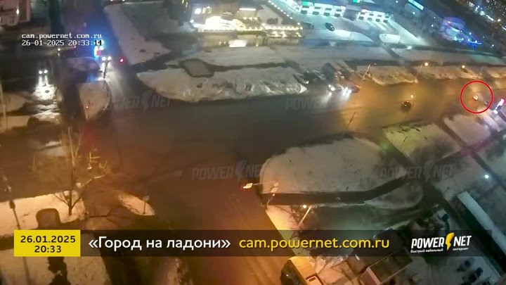 ДТП (авария г. Волжский) ул. Мира - ул. 87 Гвардейской Дивизии 26-01-2025 20-33 в Волжском, 27.01.2025 в 03:45