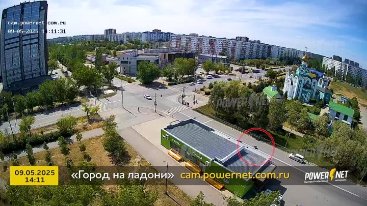 ДТП с мотоциклистом г. Волжский, ул. Мира - ул. 40 лет Победы 09-05-2025 14-11 в Волжском, 09.05.2025 в 22:00
