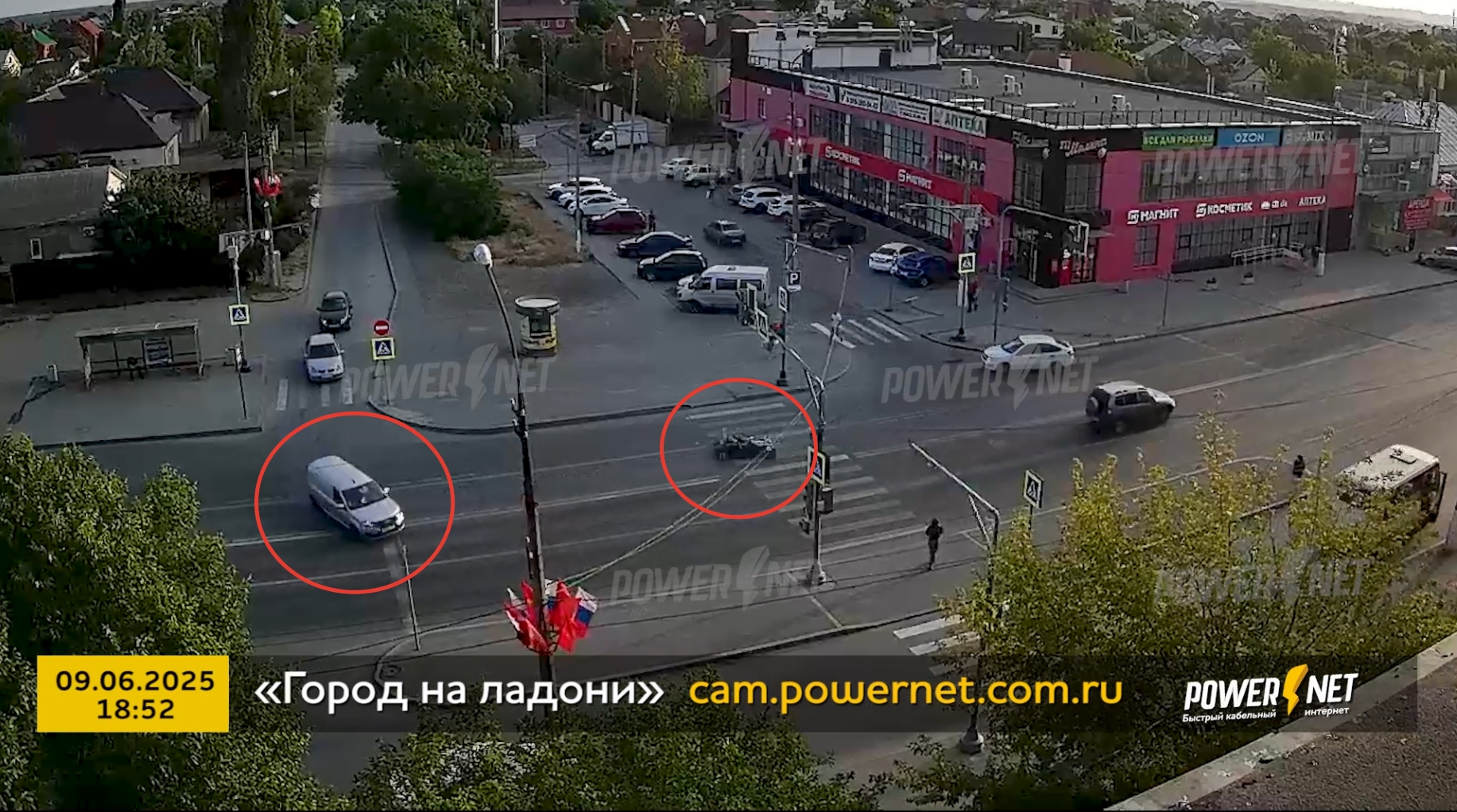 ДТП с мотоциклистом г. Волжский, пр. Ленина, д. 239 09-06-2025 18-52 в Волжском, 10.06.2025 в 17:30
