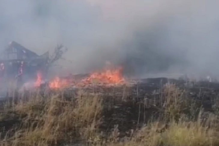 🔥«Вода быстро кончилась»: под Волгоградом огонь уничтожил дом и хозпостройку в Волжском, 14.06.2025 в 11:00