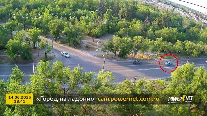ДТП (авария г. Волжский) ул. Энгельса - ул. Пушкина 14-06-2025 18-41 в Волжском, 14.06.2025 в 21:30