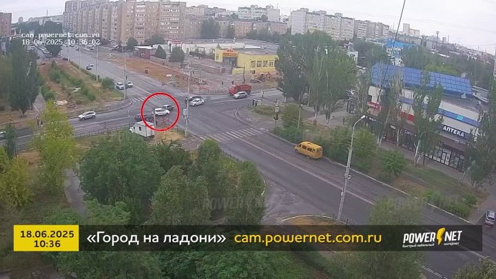 ДТП (авария г. Волжский) ул. Мира - ул. Оломоуцкая 18-06-2025 10-36 в Волжском, 19.06.2025 в 17:30