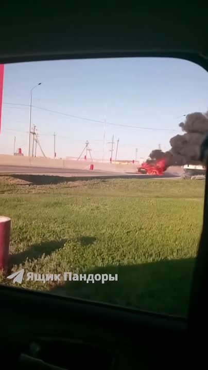 Вчера загорелась лодка в прицепе. Средняя Ахтуба. в Волжском, 07.07.2025 в 10:30