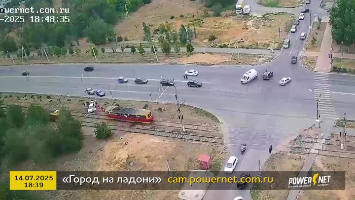 ДТП (авария г. Волжский) ул. Александрова - ул. Пушкина 14-07-2025 18-39 в Волжском, 15.07.2025 в 07:00