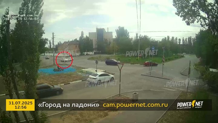 ДТП (авария г. Волжский) ул. Пушкина - ул. Свердлова, «кольцо СЭС» 31-07-2025 12-56 в Волжском, 01.08.2025 в 09:00