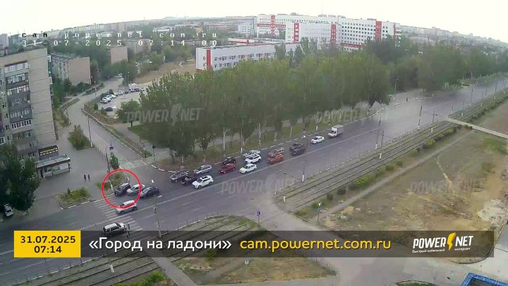 ДТП (авария г. Волжский) пр. Ленина - ул. Мечникова 31-07-2025 07-14 в Волжском, 01.08.2025 в 14:00