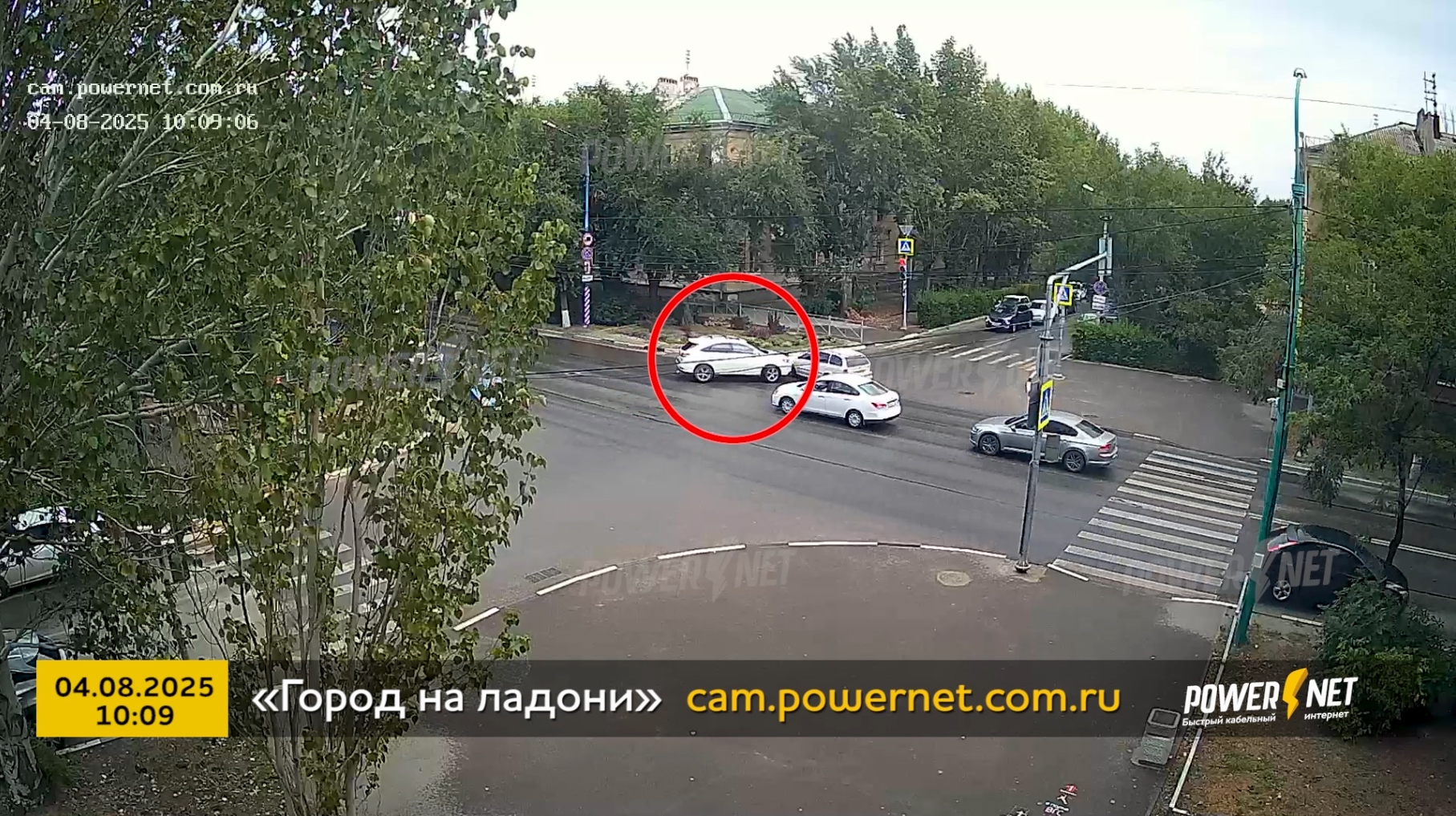 ДТП (авария г. Волжский) пр. Ленина - ул. Комсомольская 04-08-2025 10-09 в Волжском, 04.08.2025 в 13:30