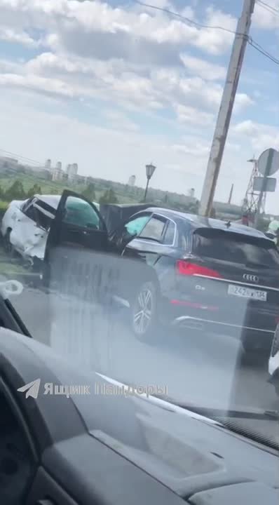 Видео с места ДТП на ГЭС в Волжском, 11.08.2025 в 14:30