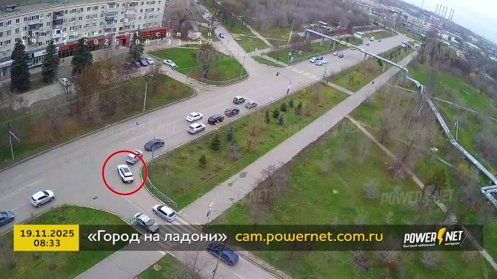 ДТП (авария г. Волжский) ул. Пушкина - ул. Химиков 19-11-2025 08-33 в Волжском, 19.11.2025 в 21:00