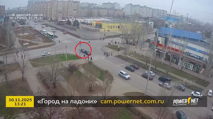 ДТП (авария г. Волжский) ул. Мира - ул. Оломоуцкая 30-11-2025 13-21 в Волжском, 30.11.2025 в 23:30