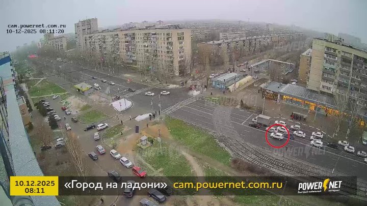 Выезд на встречку г. Волжский, пр. Ленина - ул. Академика Королёва 10-12-2025 08-11 в Волжском, 11.12.2025 в 17:30