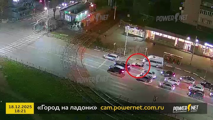 ДТП (авария г. Волжский) пр. Ленина - ул. Академика Королёва 18-12-2025 18-21 в Волжском, 21.12.2025 в 10:00