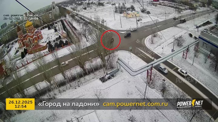 ДТП (авария г. Волжский) ул. Пушкина - ул. Оломоуцкая 26-12-2025 12-54 в Волжском, 26.12.2025 в 19:00