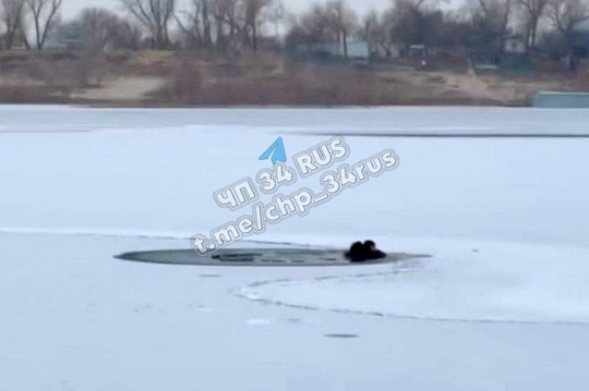 На Ахтубе в Волжском спасли провалившегося под лед ребенка в Волжском, 24.01.2025 в 23:25